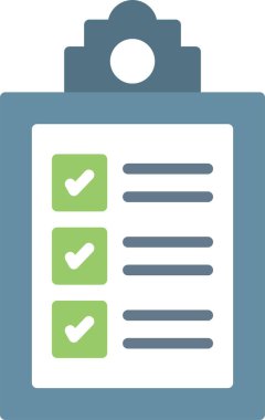 Yapılacaklar listesi web simgesi basit illüstrasyon