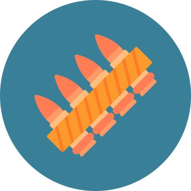 Roketli bir roketin vektör çizimi