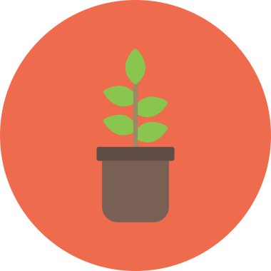 Bitki. Web simgesi basit tasarım