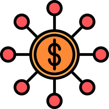 ağ web simgesi, basit vektör illüstrasyonu