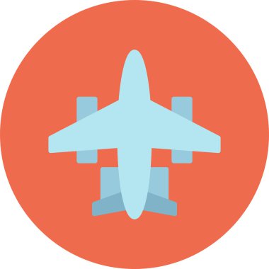 uçak ikonu vektör illüstrasyonu