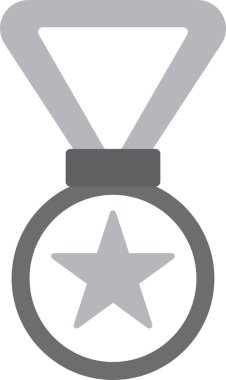 Ödül madalyası ikonu. Ödül sembolü. Başarı simgesi. vektör illüstrasyonu