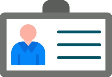 Kimlik kartı. Basit tasarım