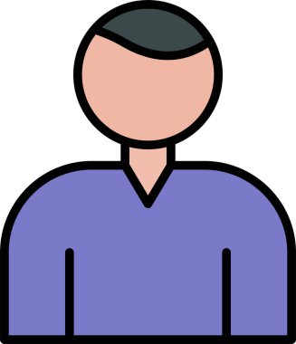 iş adamı simgesi vektör illüstrasyonu