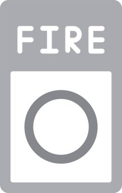 Bir gaz simgesinin vektör illüstrasyonu