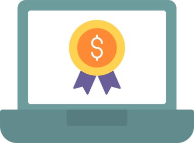 para simgesi vektör resimli dizüstü bilgisayar