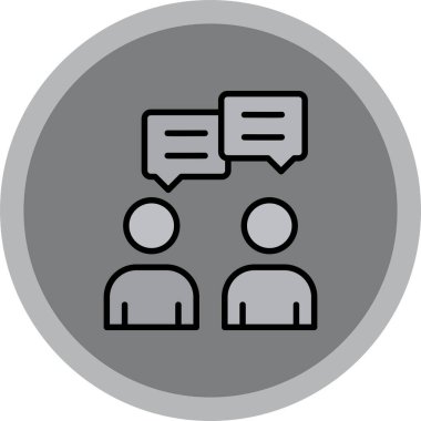 Sohbet simgesi vektör illüstrasyonu