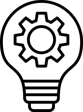 Ampul. Web simgesi basit tasarım