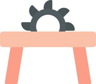 Mobilya. Web simgesi basit illüstrasyon