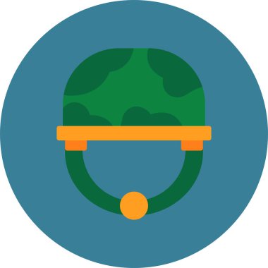 Kask simgesi vektör illüstrasyonu