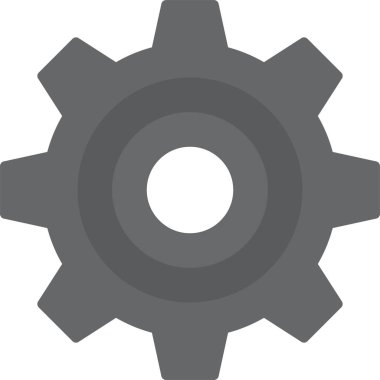 dişli düz simge sembolü