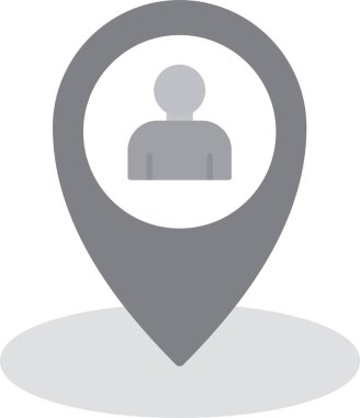 konumu simgesi harita, illüstrasyon vektör