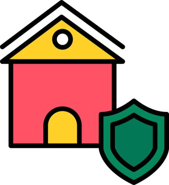 Ev. Web simgesi basit illüstrasyon