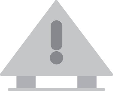 ünlem işareti simgesi, basit vektör illüstrasyonu