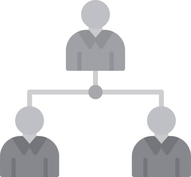 hiyerarşi düz vektör simgesi