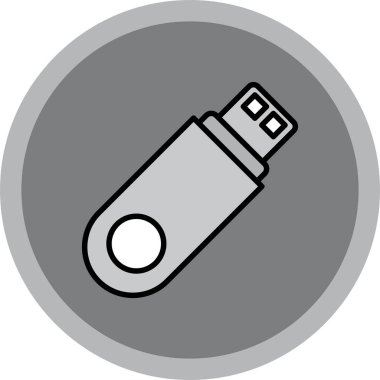 Usb Flash Sürücüsü Basit Vektör Simgesi ResmiComment