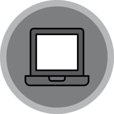 dizüstü bilgisayar simgesi, vektör illüstrasyonu