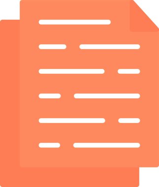 belge kağıt simgesi düz biçimli