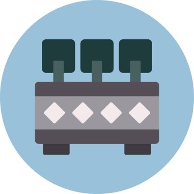 araba yıkama simgesi, vektör illüstrasyonu