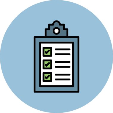 Görevler Basit Vektör Simgesi ResmiComment