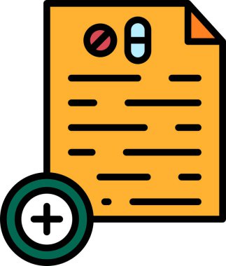 belge simgesi, vektör çizimi