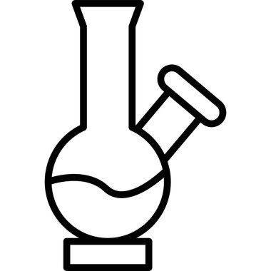 Mataranın laboratuvar simgesi taslak biçiminde