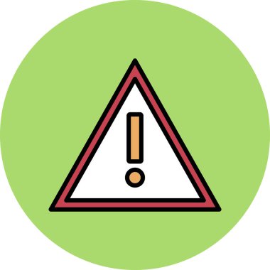 Moda biçimi izole edilmiş arkaplanda ünlem simgesi simgesi