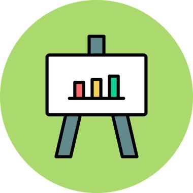 Grafik. Web simgesi basit illüstrasyon