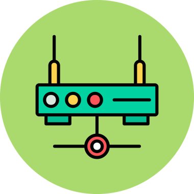 uydu vektör illüstrasyonu, simge