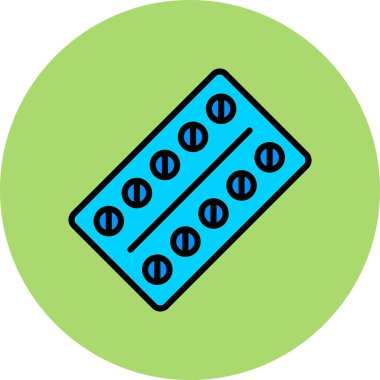 Haplar. Web simgesi basit illüstrasyon