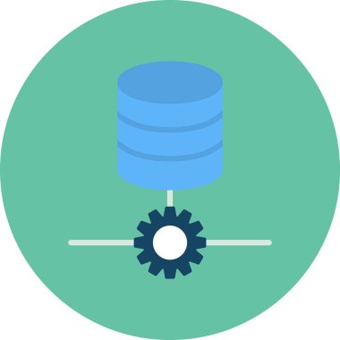 sunucu vektör simgesi modern basit tasarım çizimi