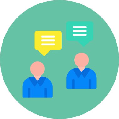 tartışma simgesi vektör illüstrasyonu