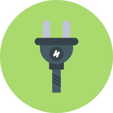 elektrik dolgusu renkli vektör simgesi