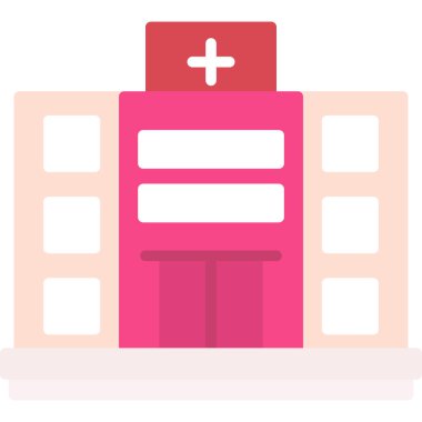 Tıp hastanesi. vektör simgesi