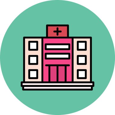 Hastane Simgesi Vektör İllüstrasyonu