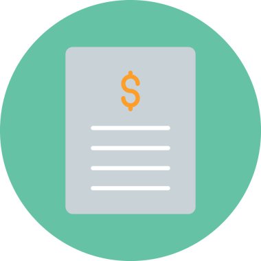 Fatura. Web simgesi basit tasarım