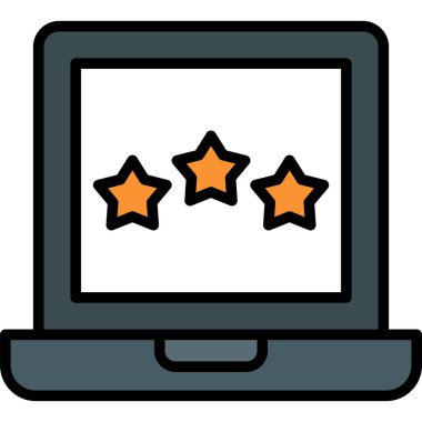 Beyaz arkaplanda izole edilmiş geri besleme simgesi vektörü, şeffaf derecelendirme