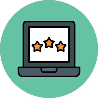 derecelendirme vektör çizgisi simgeleri