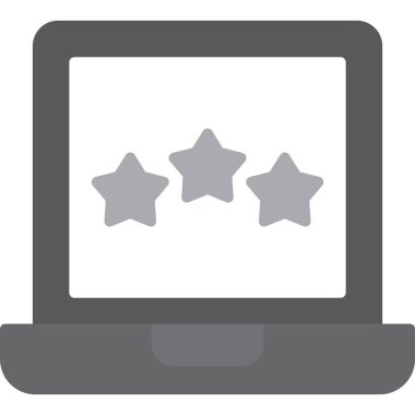 dizüstü bilgisayar vektörü düz simgesi