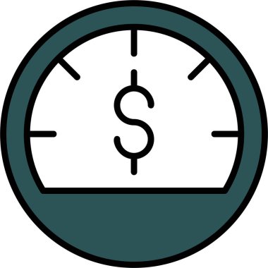 Saat simgesi, vektör illüstrasyonu