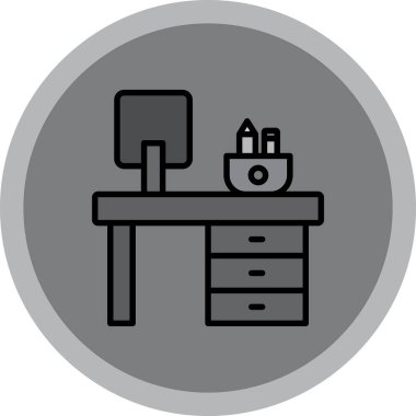 masa simgesi vektör illüstrasyonu