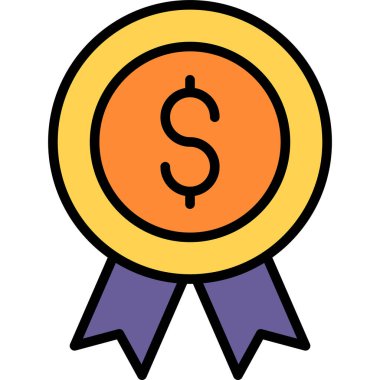 Madalya vektörü modern simgesi