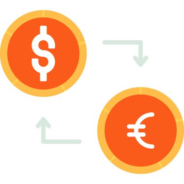 Dolar işareti vektör simgesi