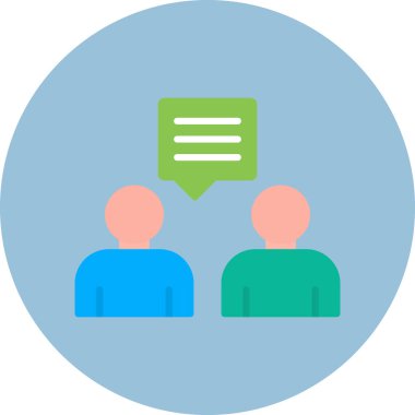 Konuş. Web simgesi basit tasarım