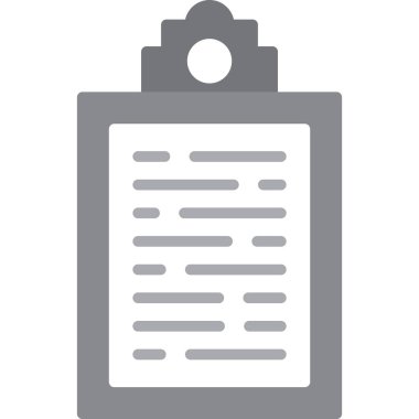 belge dosya simgesi, basit vektör illüstrasyonu