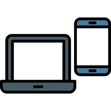 beyaz arkaplanda izole edilmiş tablet bilgisayarı, vektör illüstrasyonu