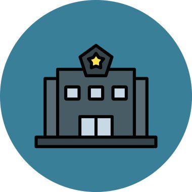 Hotel Icon. Hotel vector Icon web için basit çizimi