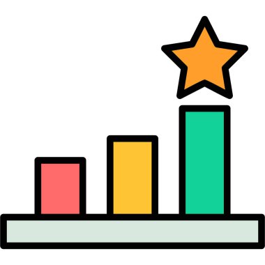 beyaz arkaplanda izole edilmiş grafik simgesi ve vektör illüstrasyonu