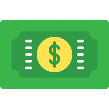 para vektörü düz renk simgesi