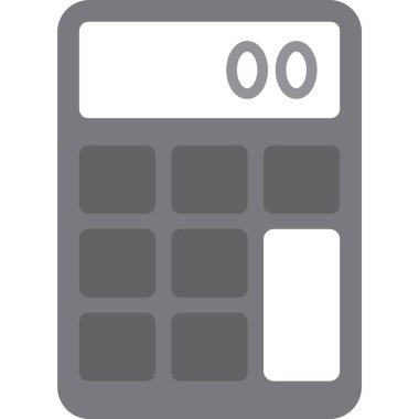 hesap makinesi düz vektör simgesi